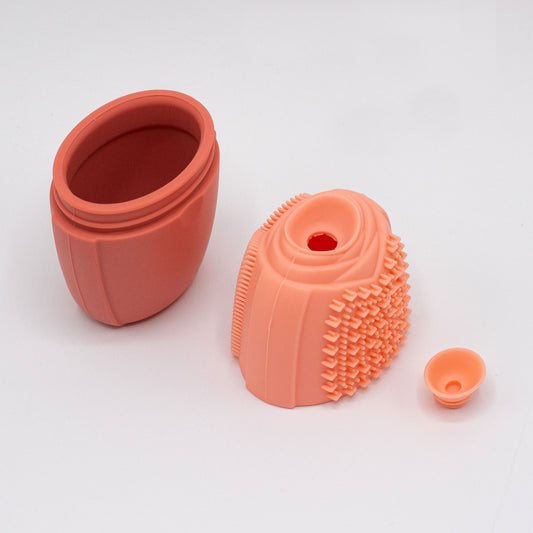 Silicone Ice Face Roller - Peach
