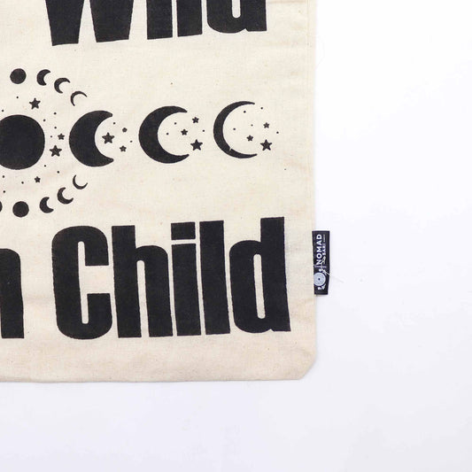 Iconic Basic Tote Bag - Stay Wild, Moon Child