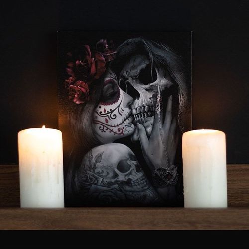 Dead Kiss Canvas Plaque