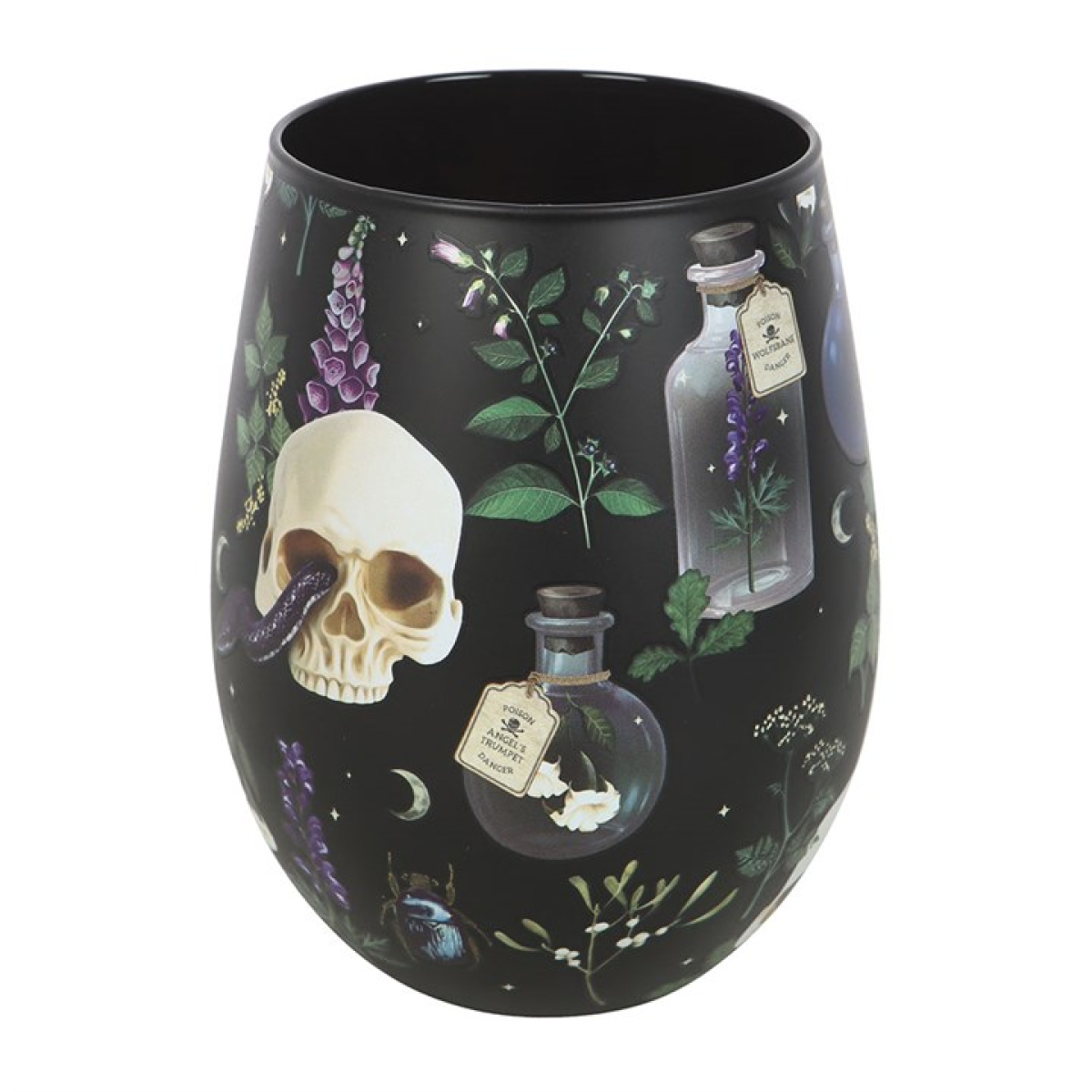 Venom & Vines Print Stemless Glass