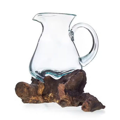 Molten Glass on Wood - Water Jug