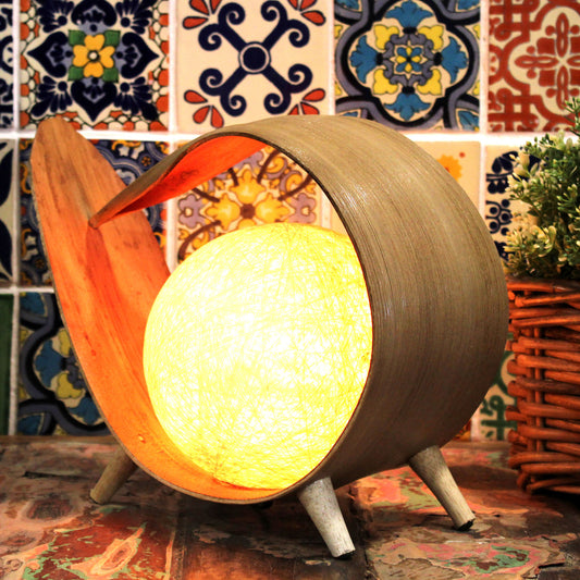 Natural Coconut Lamp - Natural Wrap Over