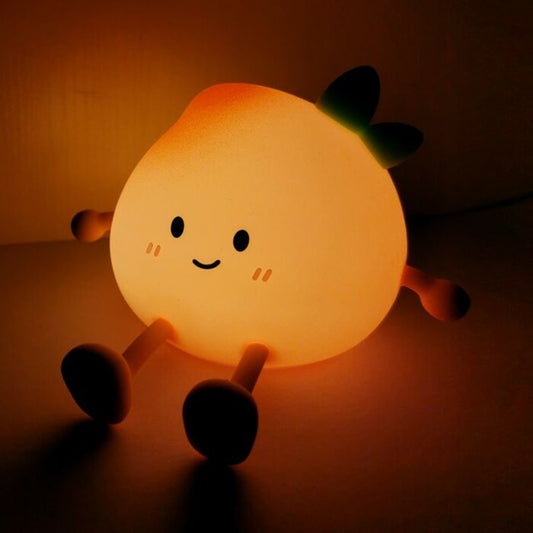 Peach LED Night Light Sleep Lamp & Phone Stand