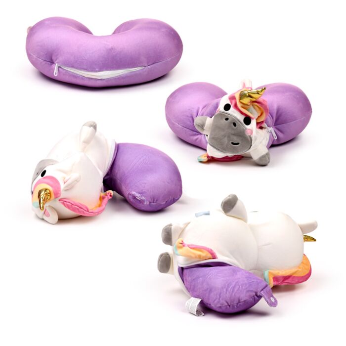 Unicorn 2-in-1 Plush Travel Pillow & Toy