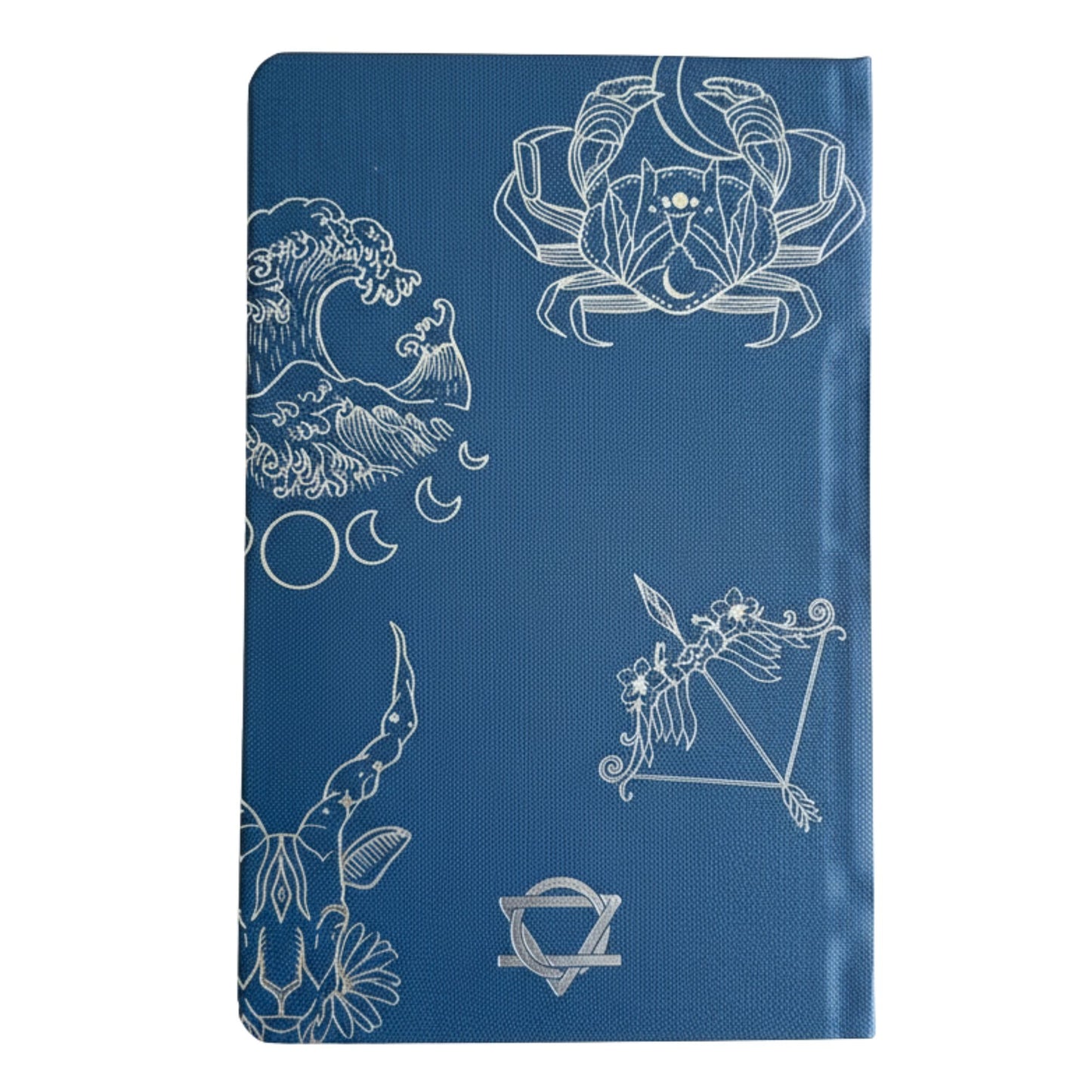 Midnight Blue Wellness Journal - Silver Zodiac