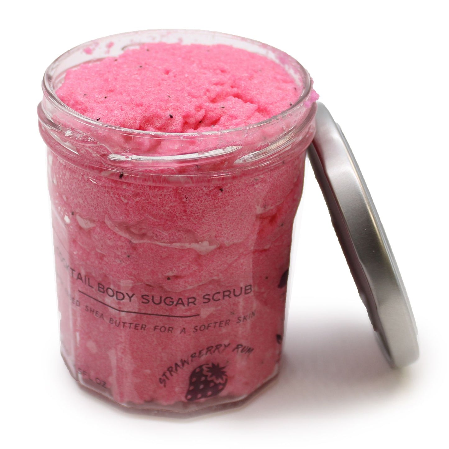 Strawberry Rum Fragranced Sugar Body Scrub