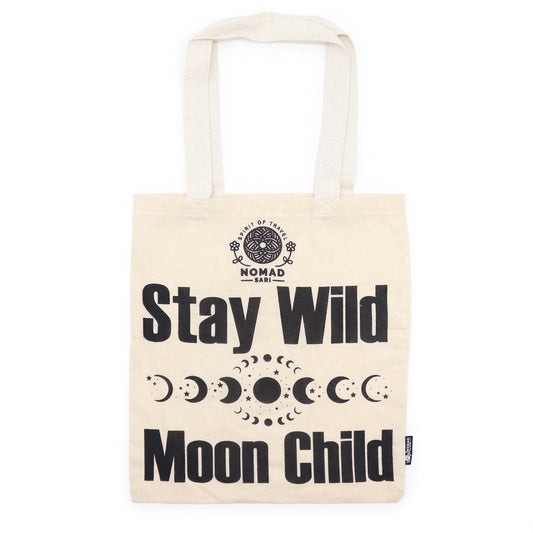 Iconic Basic Tote Bag - Stay Wild, Moon Child