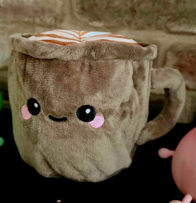 Cappuccino Microwavable Plush Heat Pack