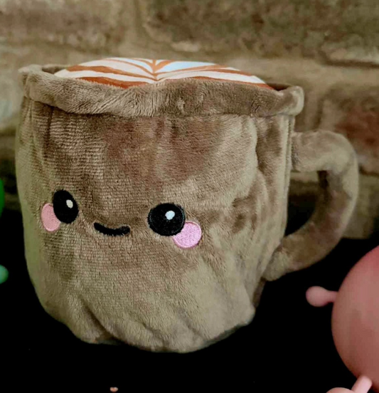 Cappuccino Microwavable Plush Heat Pack