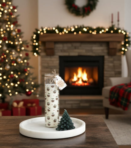 Christmas Pudding Scented Advent Tube Candle